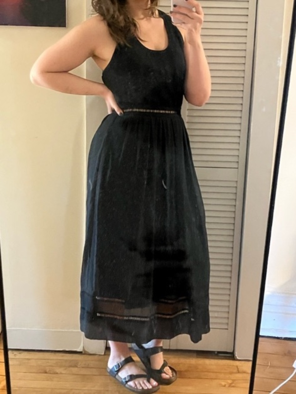 ATM Anthony Thomas Melillo Black Maxi Dress